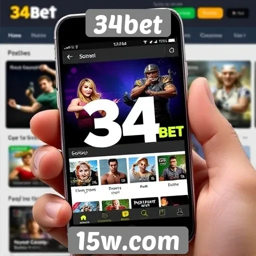 Desempenho no mobile do site 34bet