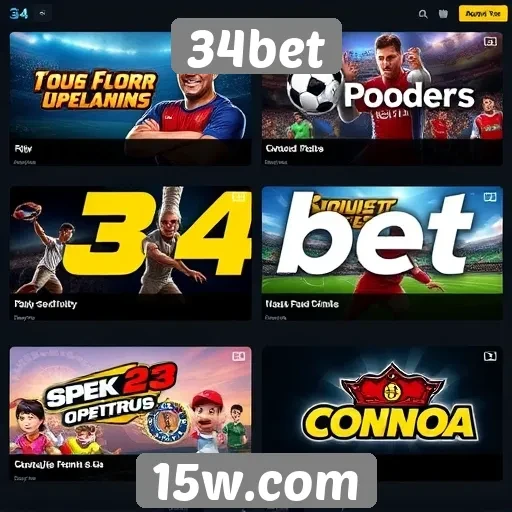 Principais jogos disponíveis na plataforma 34bet