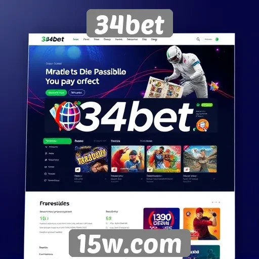 Evolução do design do site 34bet