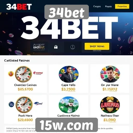 Avaliação das ofertas de bônus no site 34bet