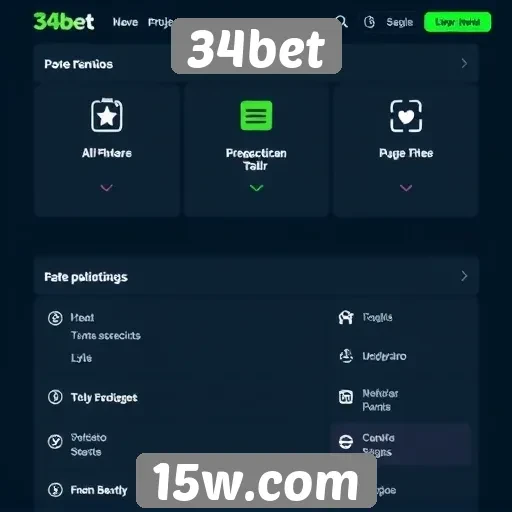 Recursos de navegação no site 34bet para novos usuários