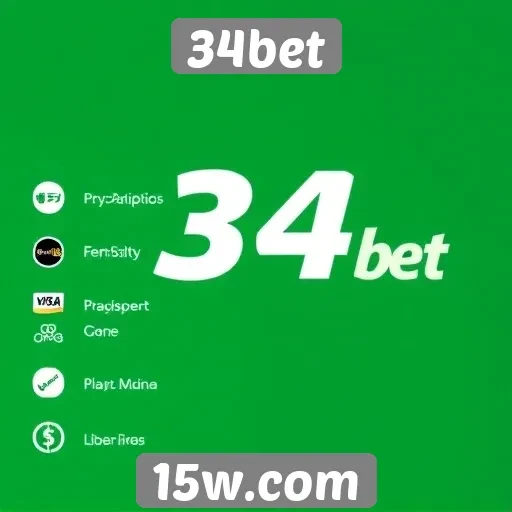 Métodos de pagamento aceitos no 34bet