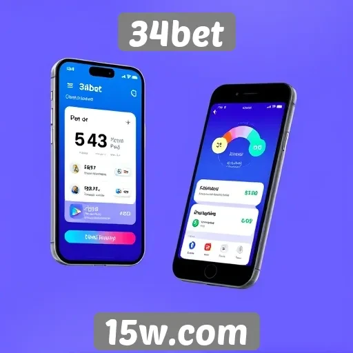 Usabilidade e design do site 34bet em dispositivos móveis