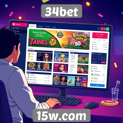 Análise da interface do usuário no 34bet