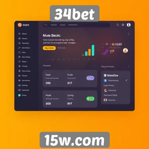Análise da interface do usuário no site 34bet