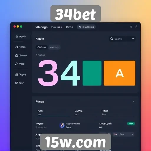 Avaliação da interface do usuário no site 34bet